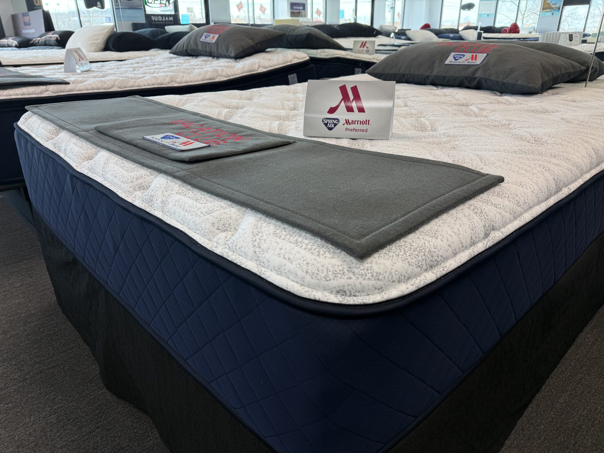 Spring Air Hospitality Series mattress on display at Mattress Gallery Direct showroom in Middle Tennessee